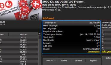 KiWaDk vinder 5000 kr. freeroll turnering #11